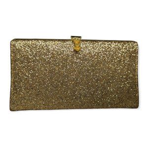 Vintage Rulo Creations Gold Glitter Clutch/Purse